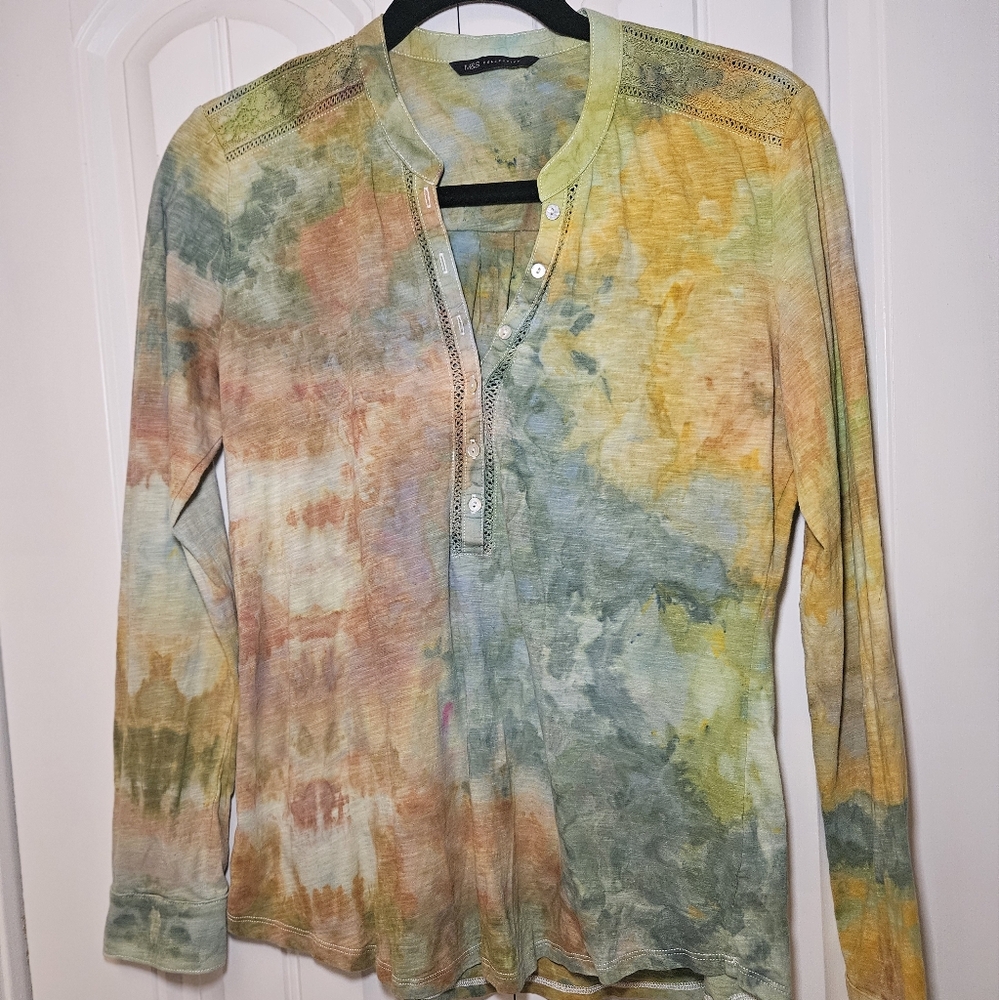 Custom Hand-Dyed Cotton Top